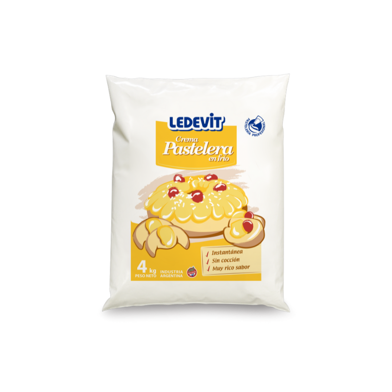 Crema pastelera Ledevit x 4 Kg.