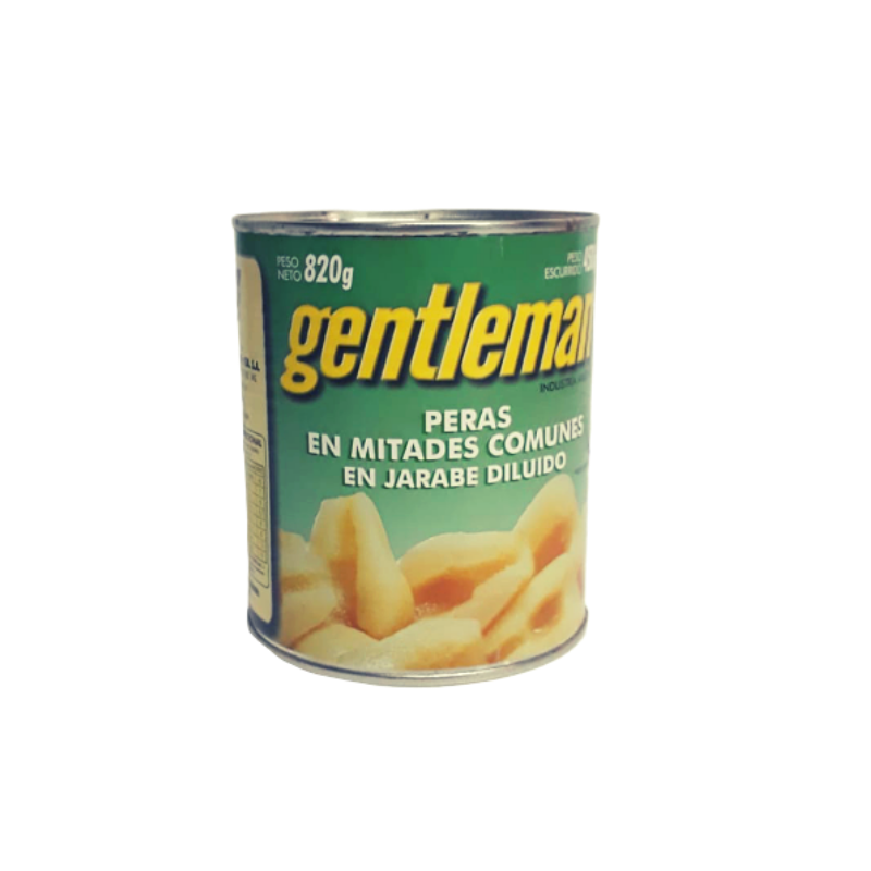 Peras en mitades x 800 Grs.