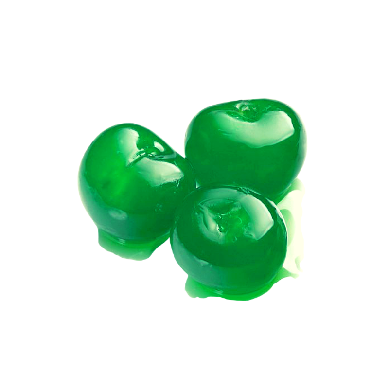 Cereza artificial verde x 1 Kg.