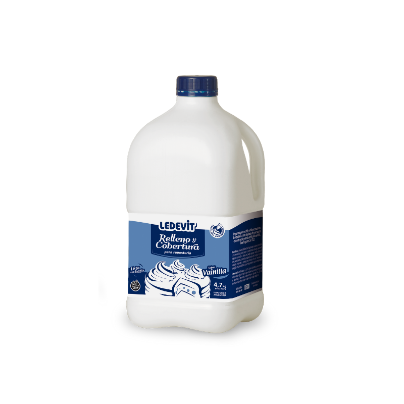 Relleno y cobertura vainilla Ledevit x 4.700 Kg.