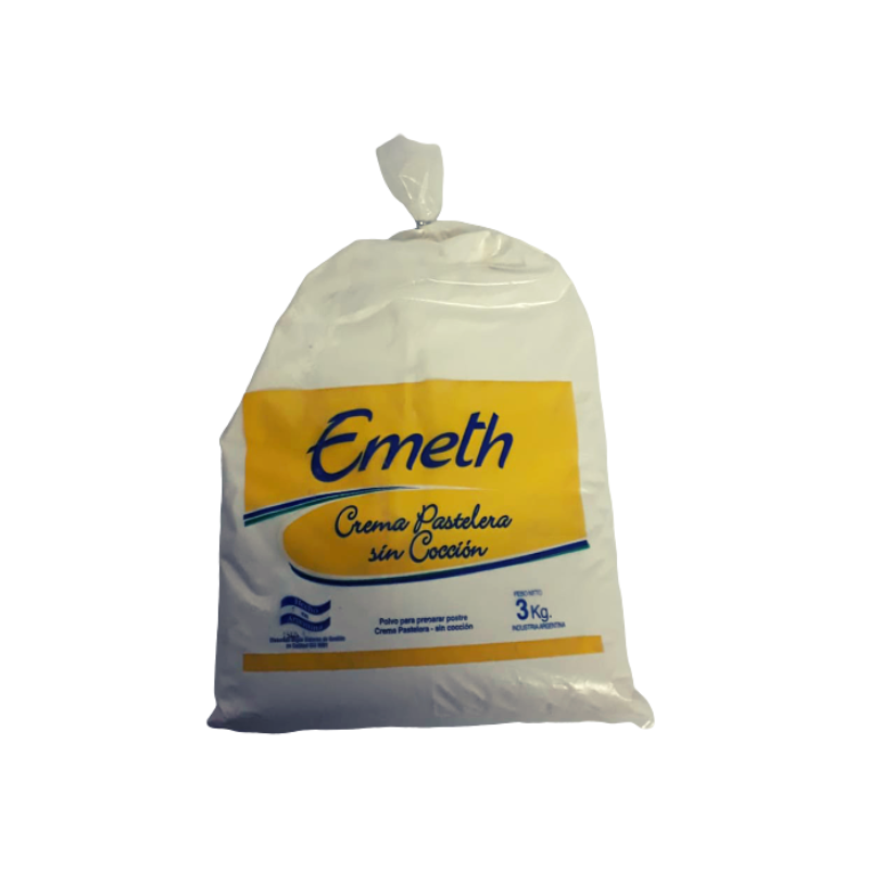 Crema pastelera Emeth en frio x 3 Kg.