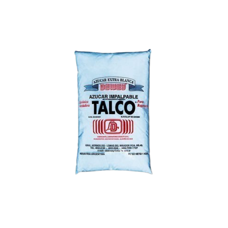 Azúcar impalpable Talco x 1 Kg.