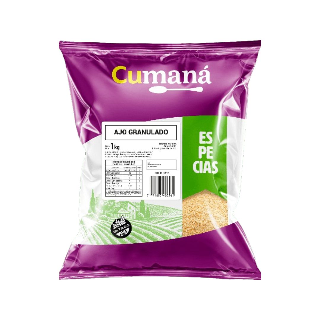 Ajo deshidratado granulado Cumana x 1 Kg.