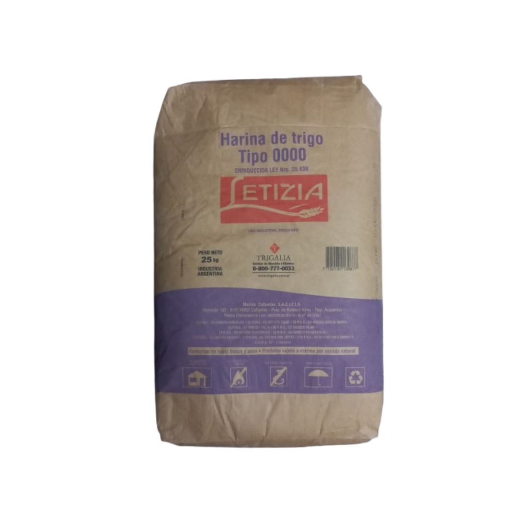 Harina Letizia 0000 x 25 Kg.