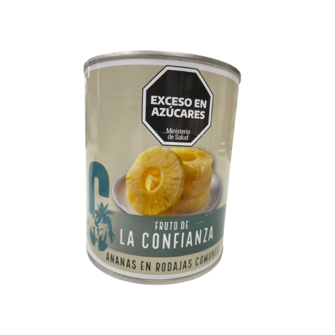 Anana en rodajas x 800 Grs.