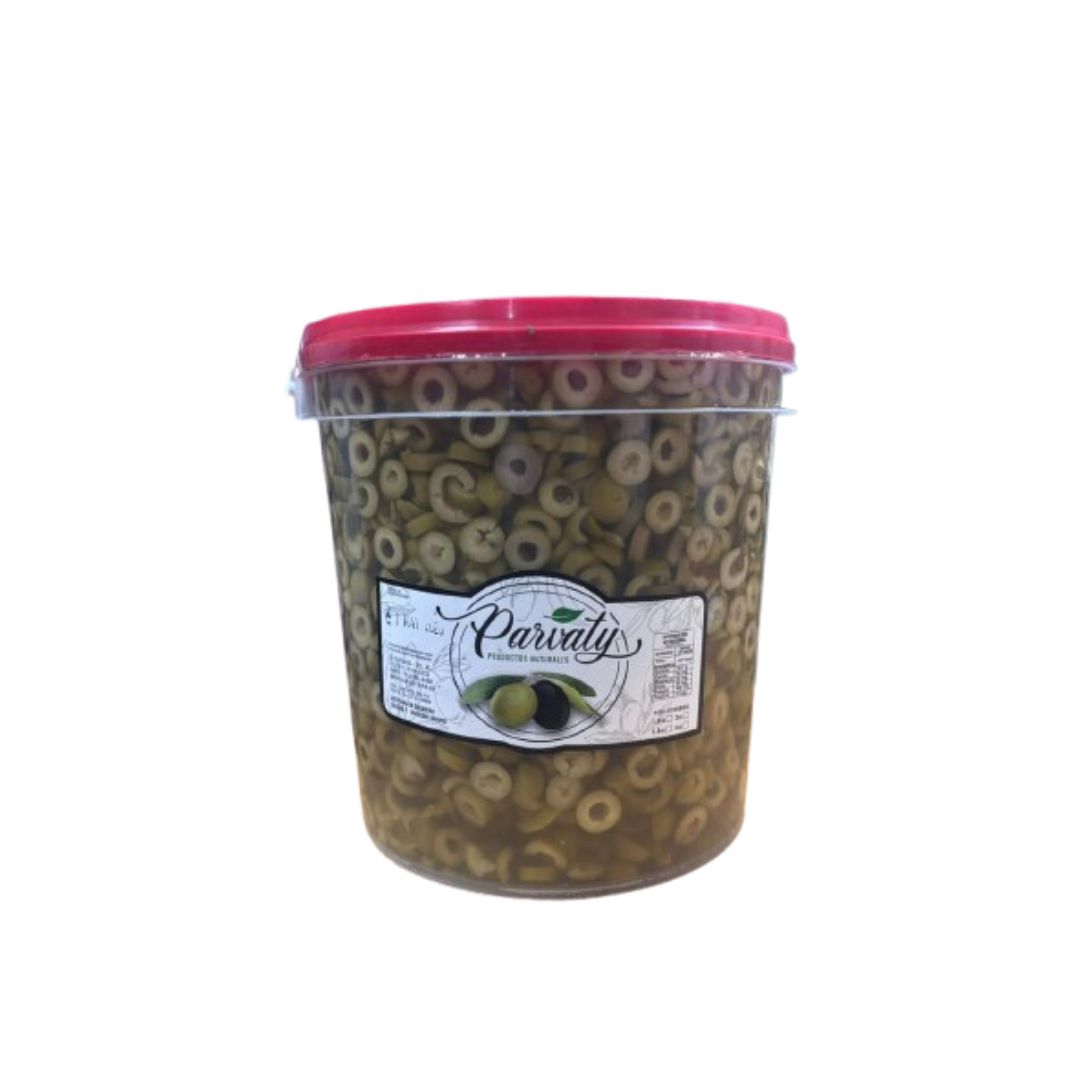 Aceitunas verdes feteadas x 5 Kg.