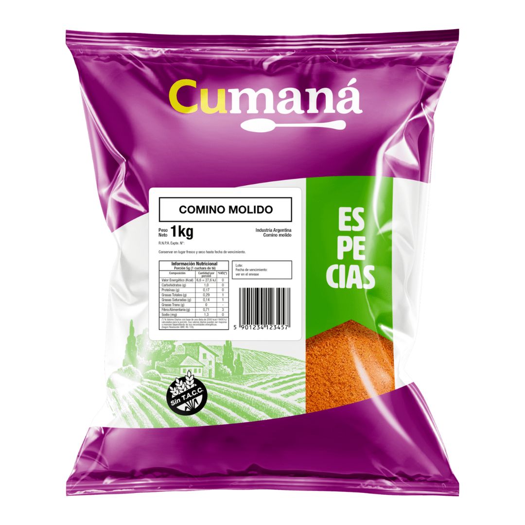 Comino en polvo Cumana x 1 Kg.