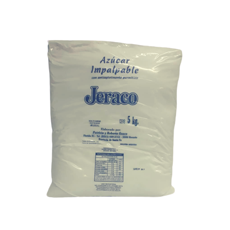 Azúcar impalpable común x 5 Kg.