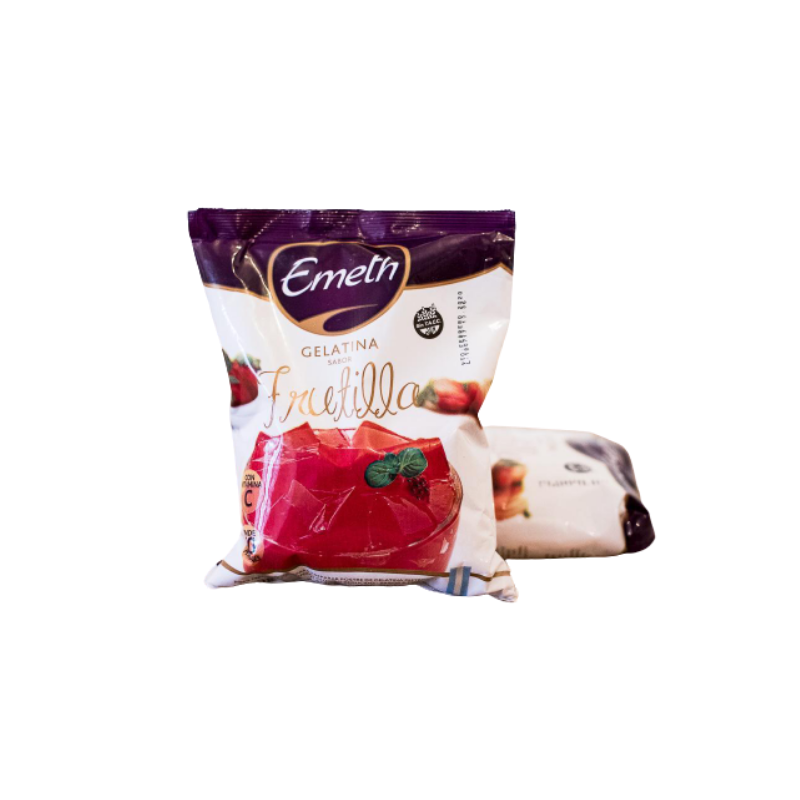 Gelatina de frutilla Emeth x 500 Grs.