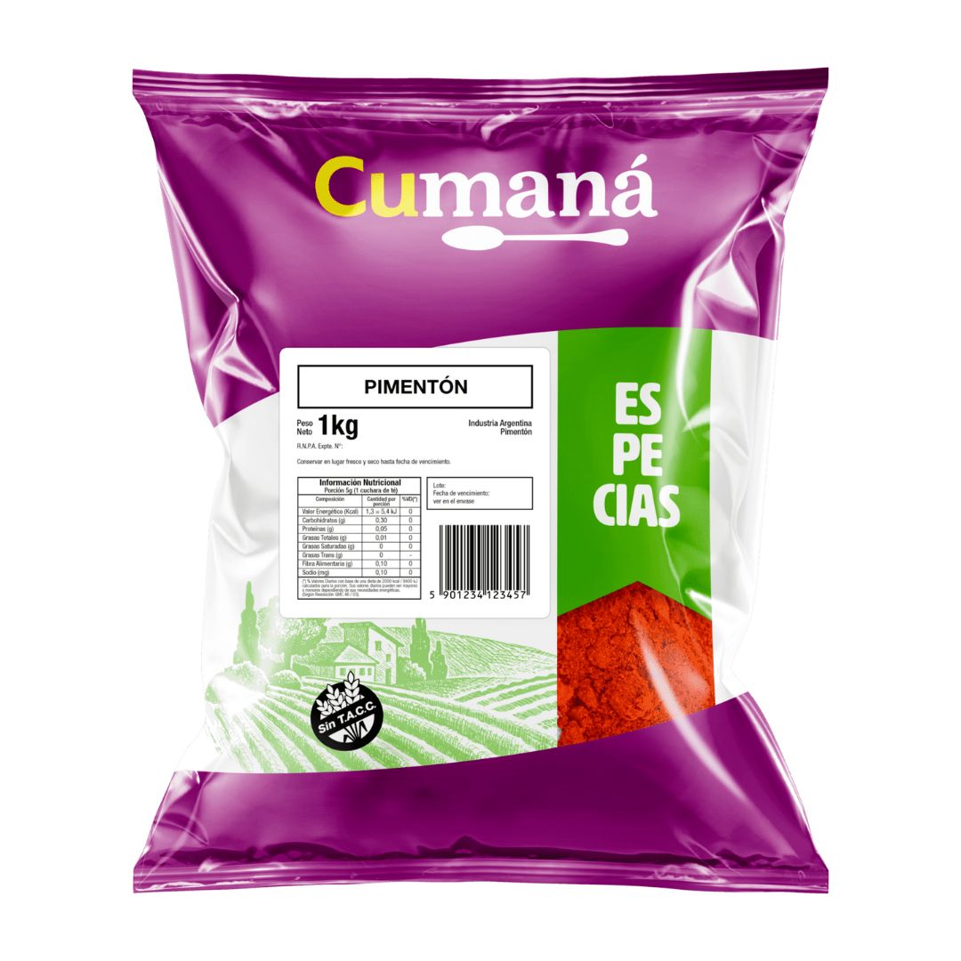 Pimentón Cumaná x 1 Kg.