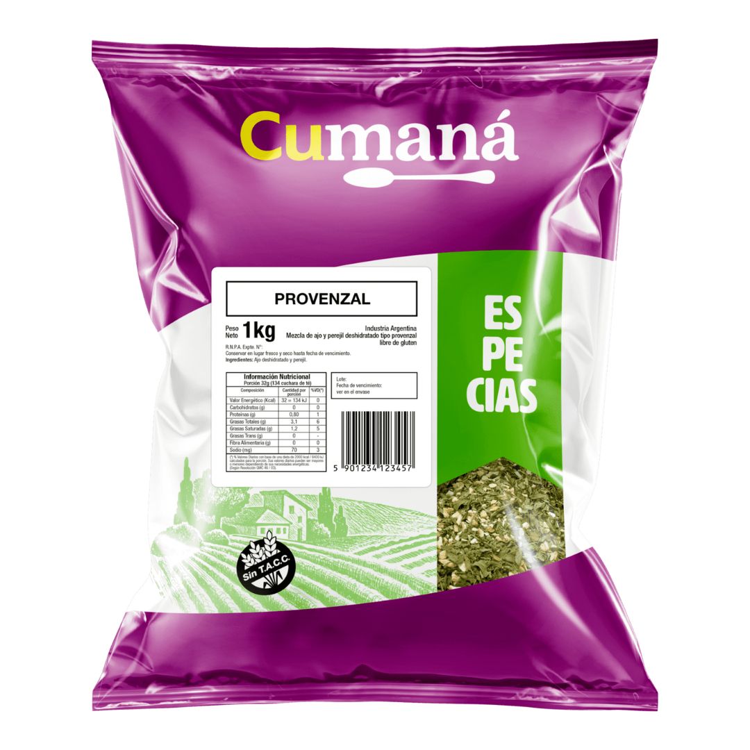 Provenzal Cumaná x 1 kg.