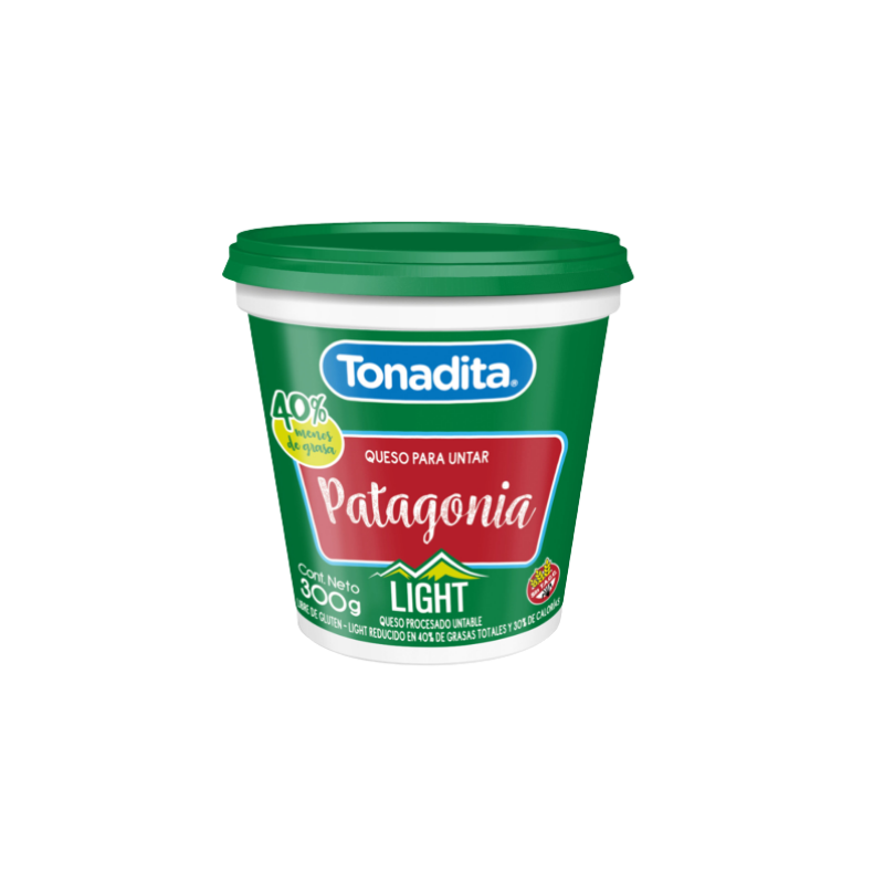 Queso crema Patagonia light x 300 Grs.