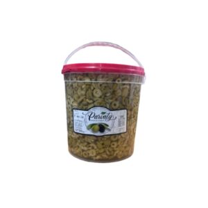 Aceitunas Verdes feteadas rotas x 5 Kg.