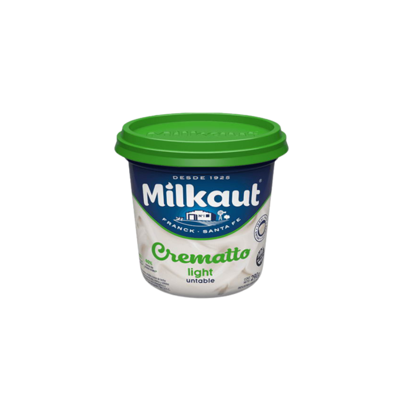 Queso crema Crematto Milkaut Light x 285 Grs.