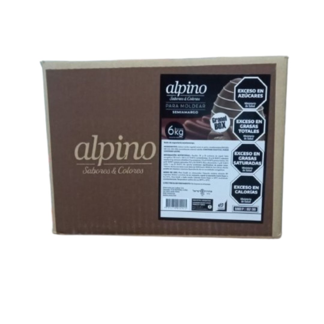 Chocolate Alpino semi amargo x 6 Kg.