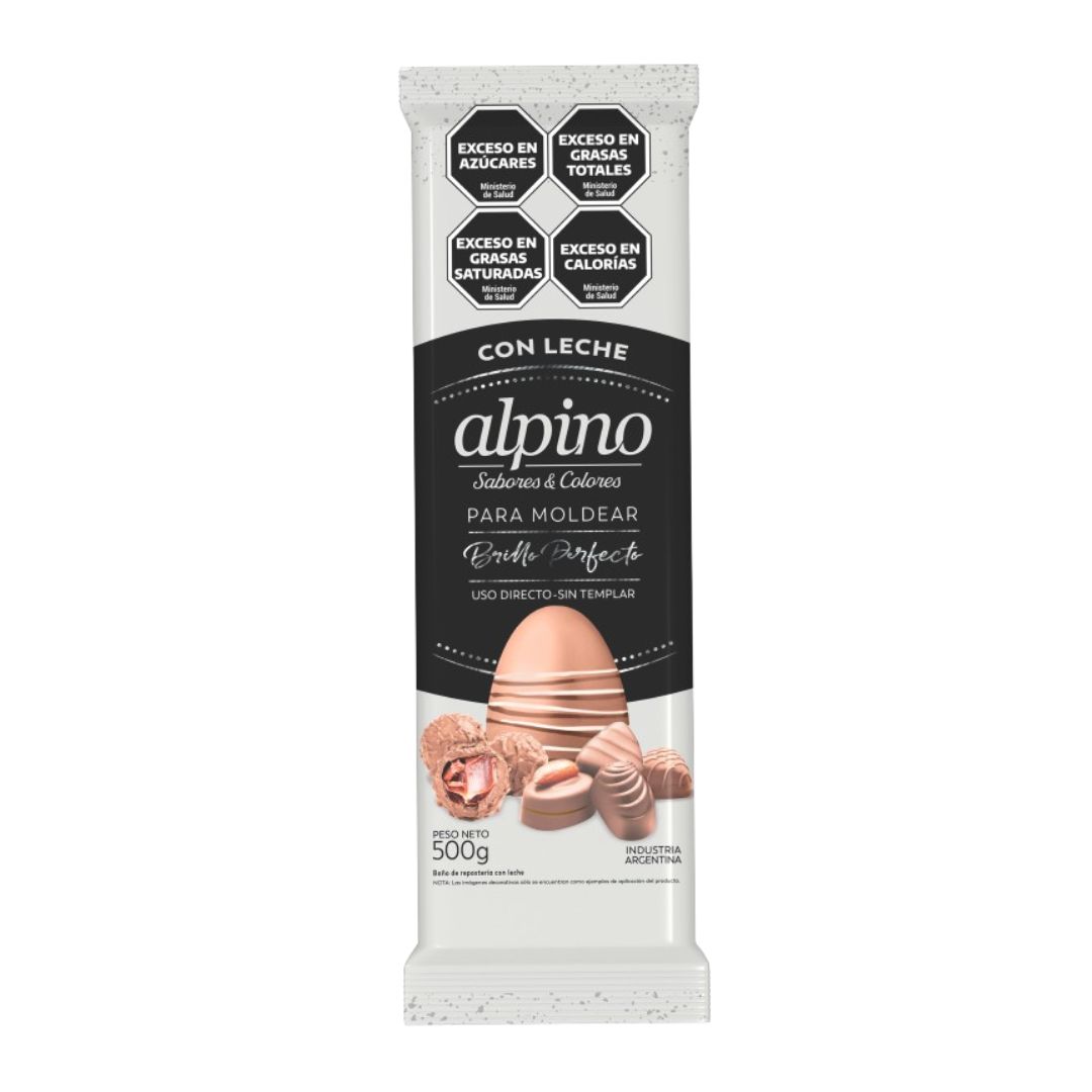 Chocolate alpino en tableta con leche x 500 Grs.