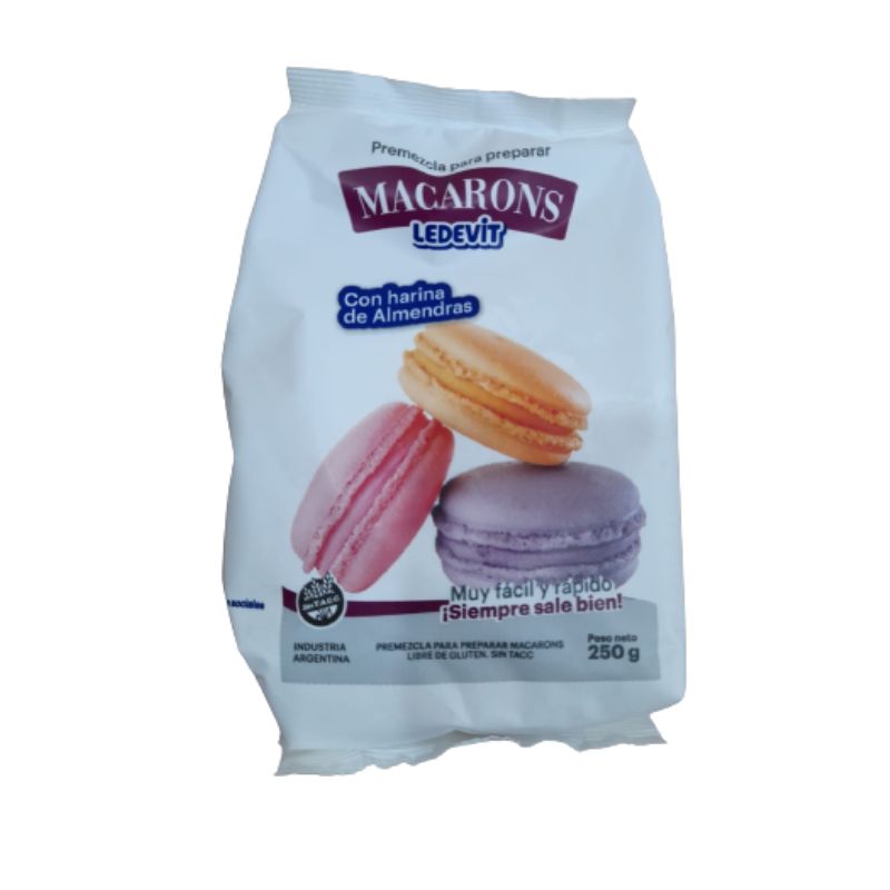 Premezcla para macarons Ledevit x 250 Grs.
