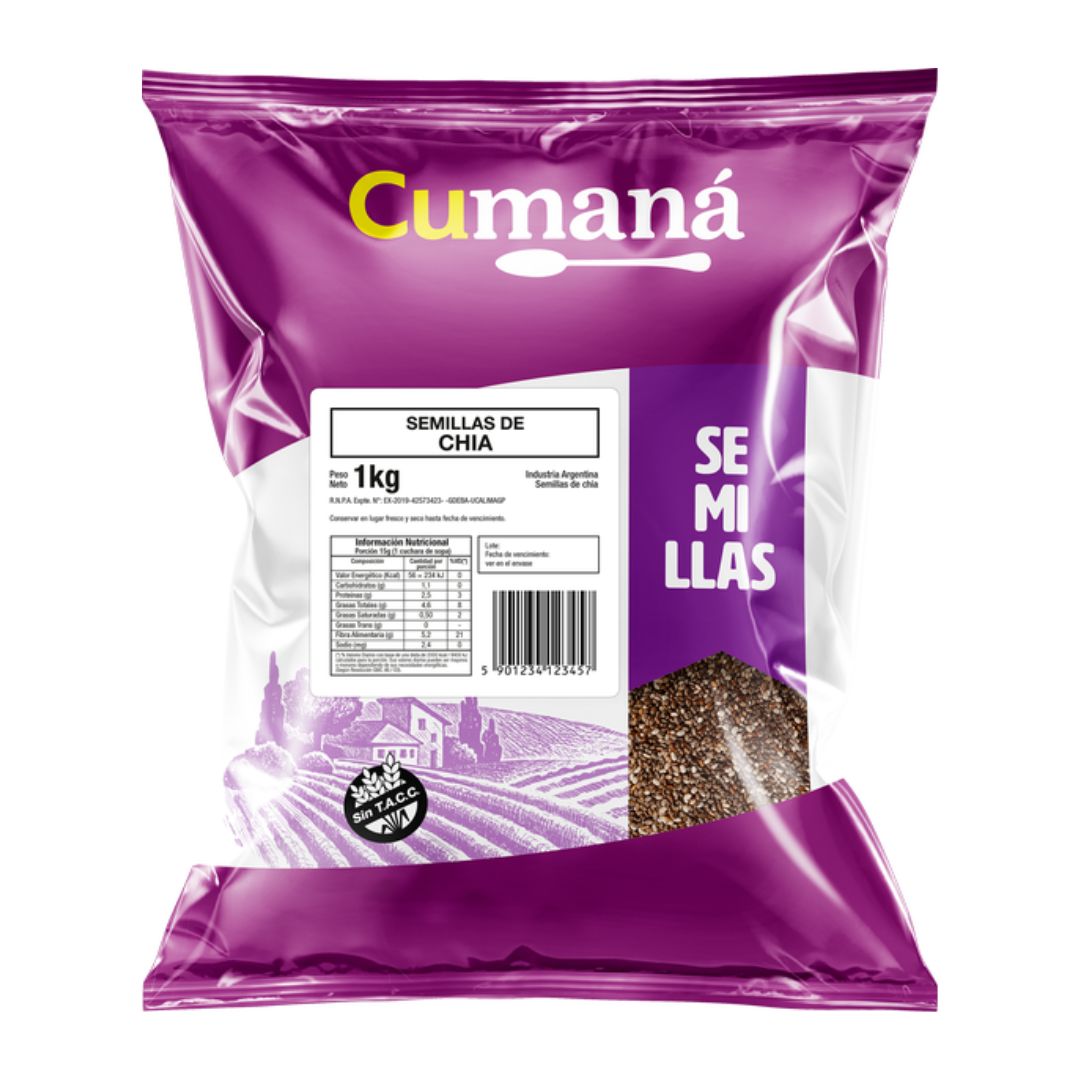 Semillas de chía x 1 Kg.