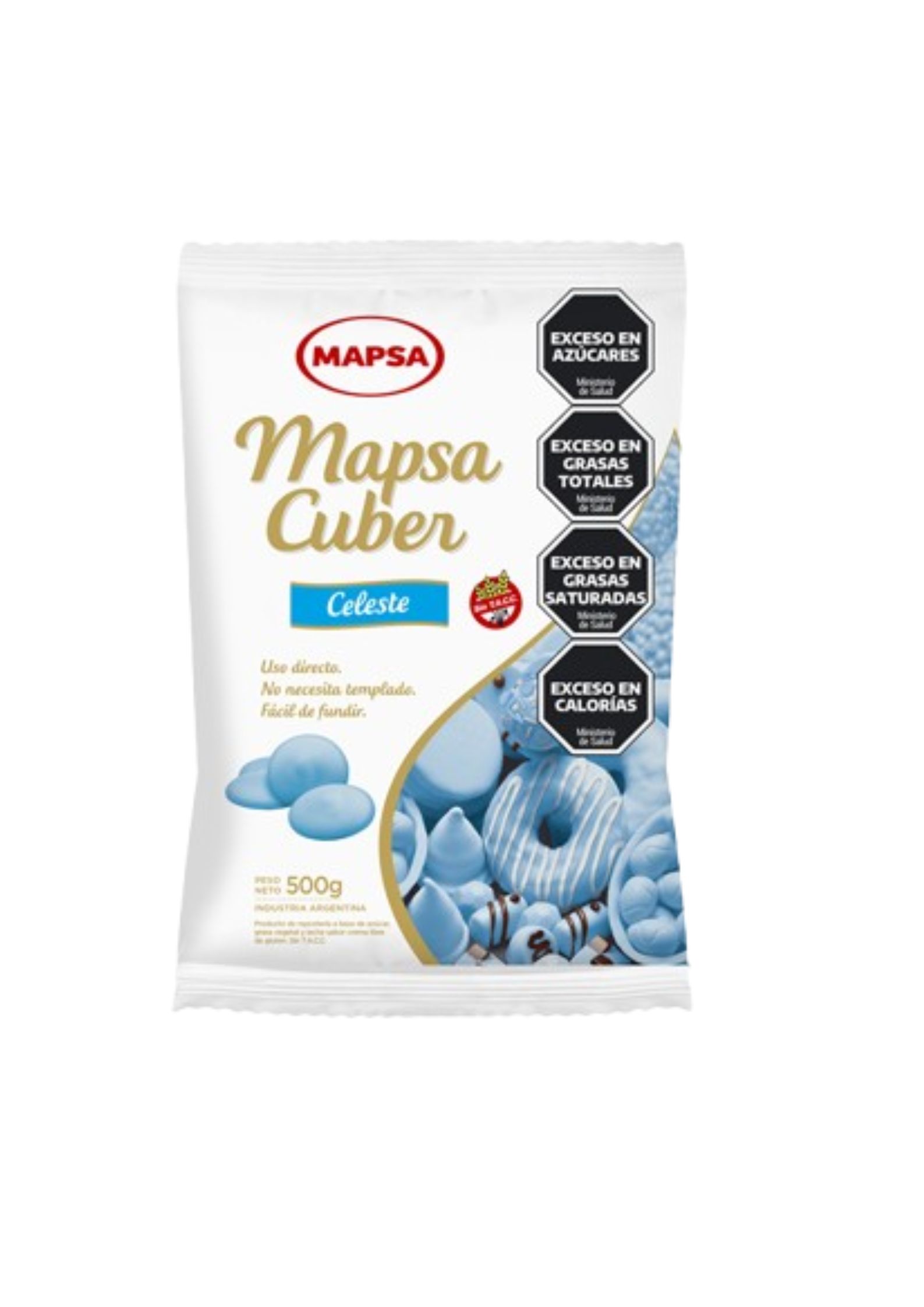 Chocolate mapsacuber celeste x 500 Grs.