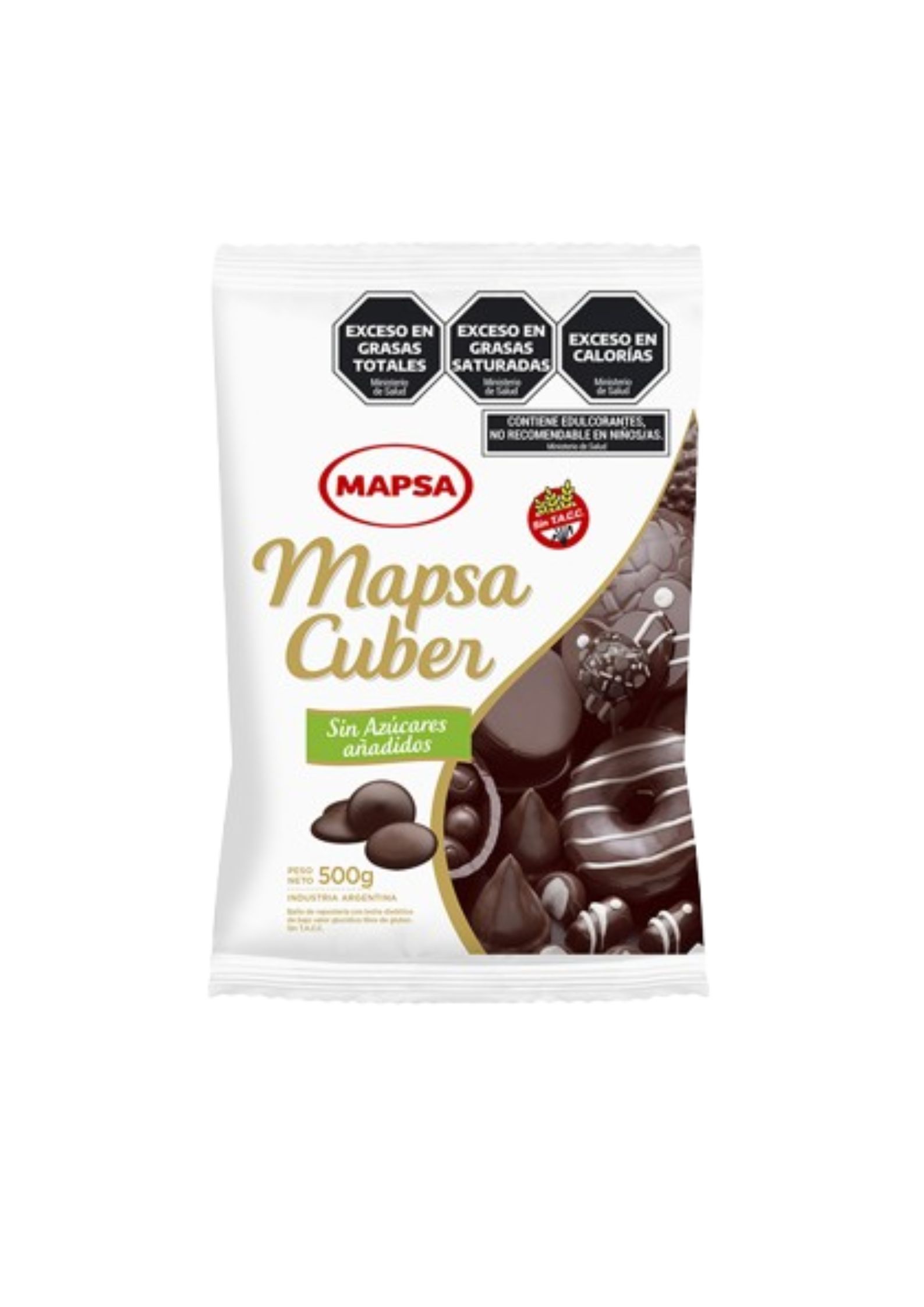 Chocolate mapsacuber sin azúcar x 500 Grs.