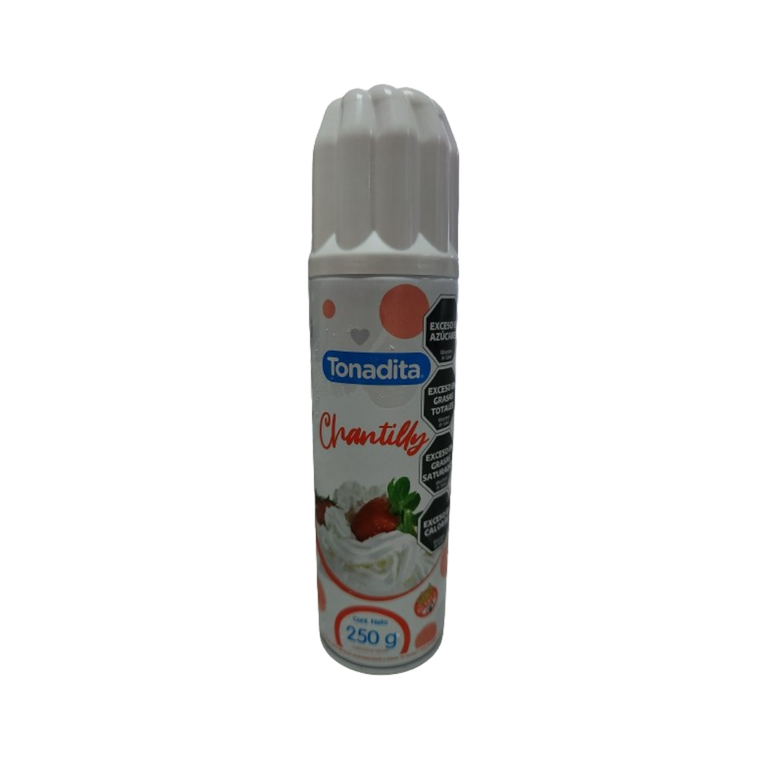 Crema chantilly Tonadita en aerosol x 250 Gr.
