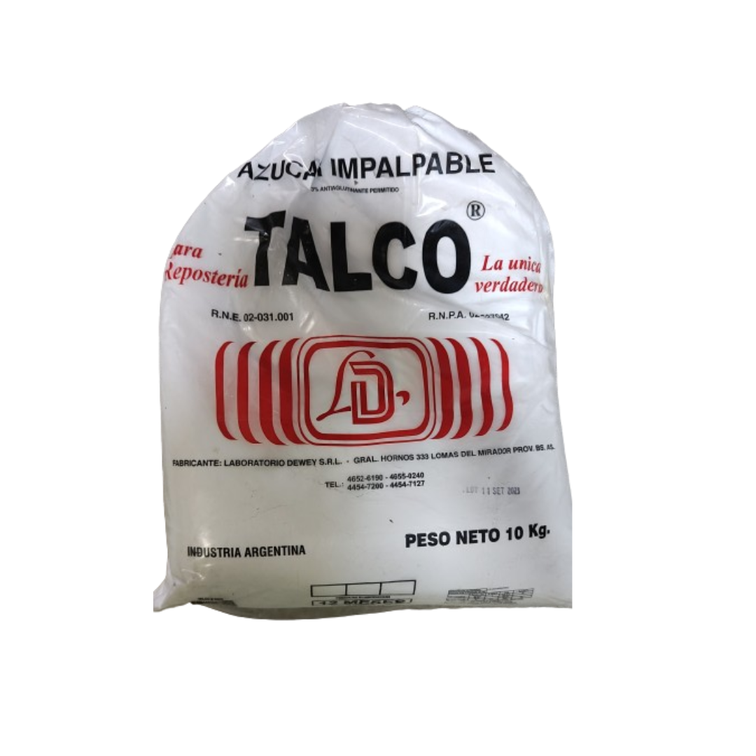 Azúcar impalpable Talco x 10 Kg.