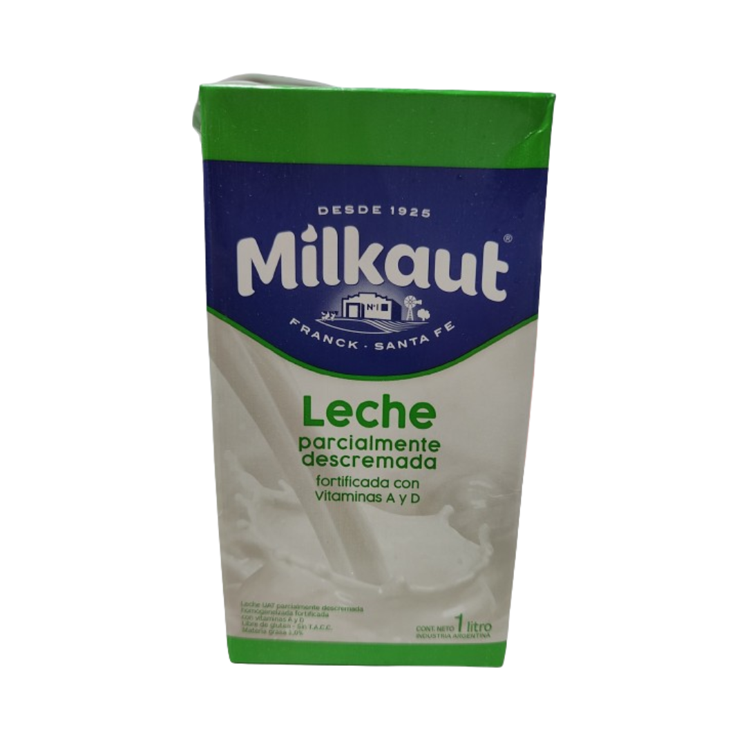 Leche descremada Milkaut x 1 Lts.