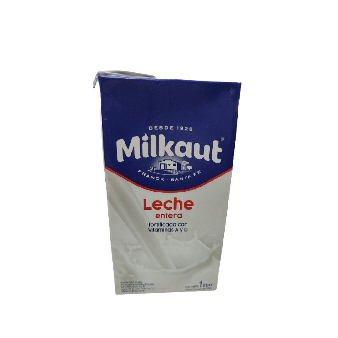 Leche entera Milkaut x 1Lt.
