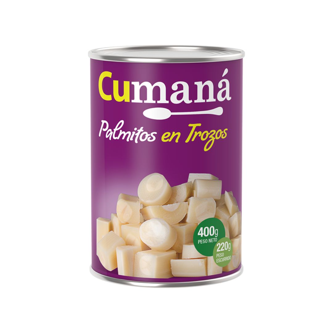 Palmitos en trozos Cumaná x 800 Grs.