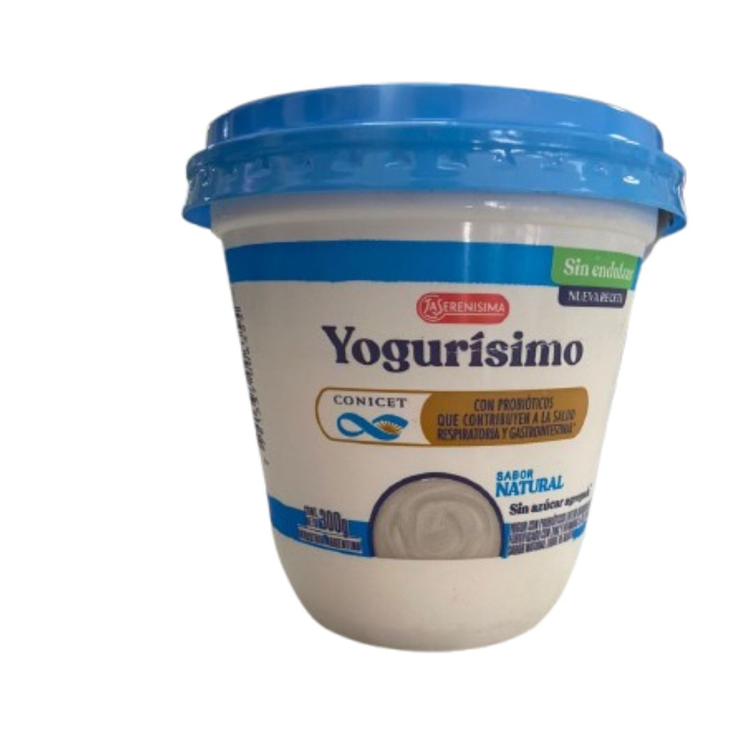 Yogurt natural Yogurisimo x 300 grs.