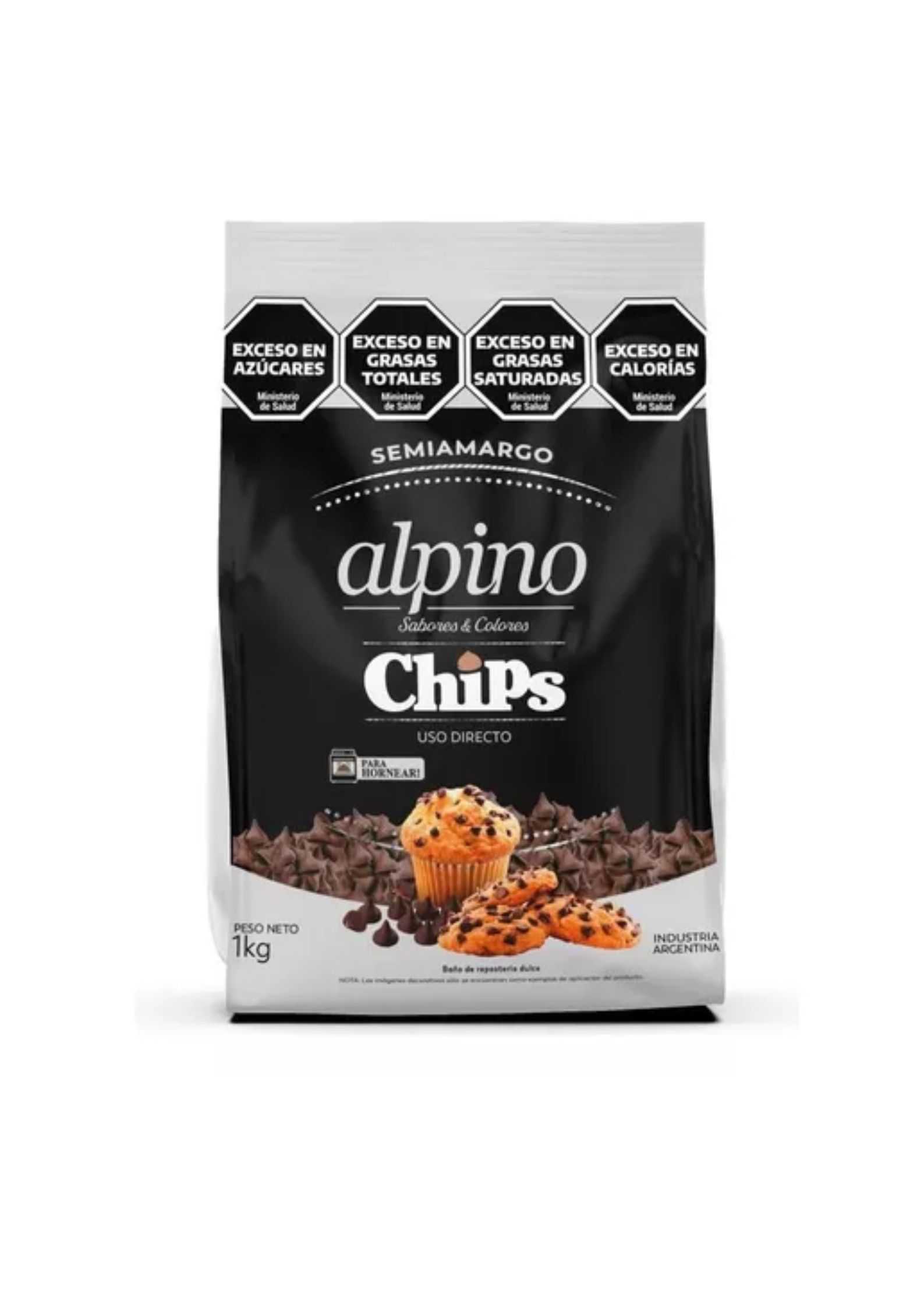 Chips de chocolate Alpino x 1 Kg.