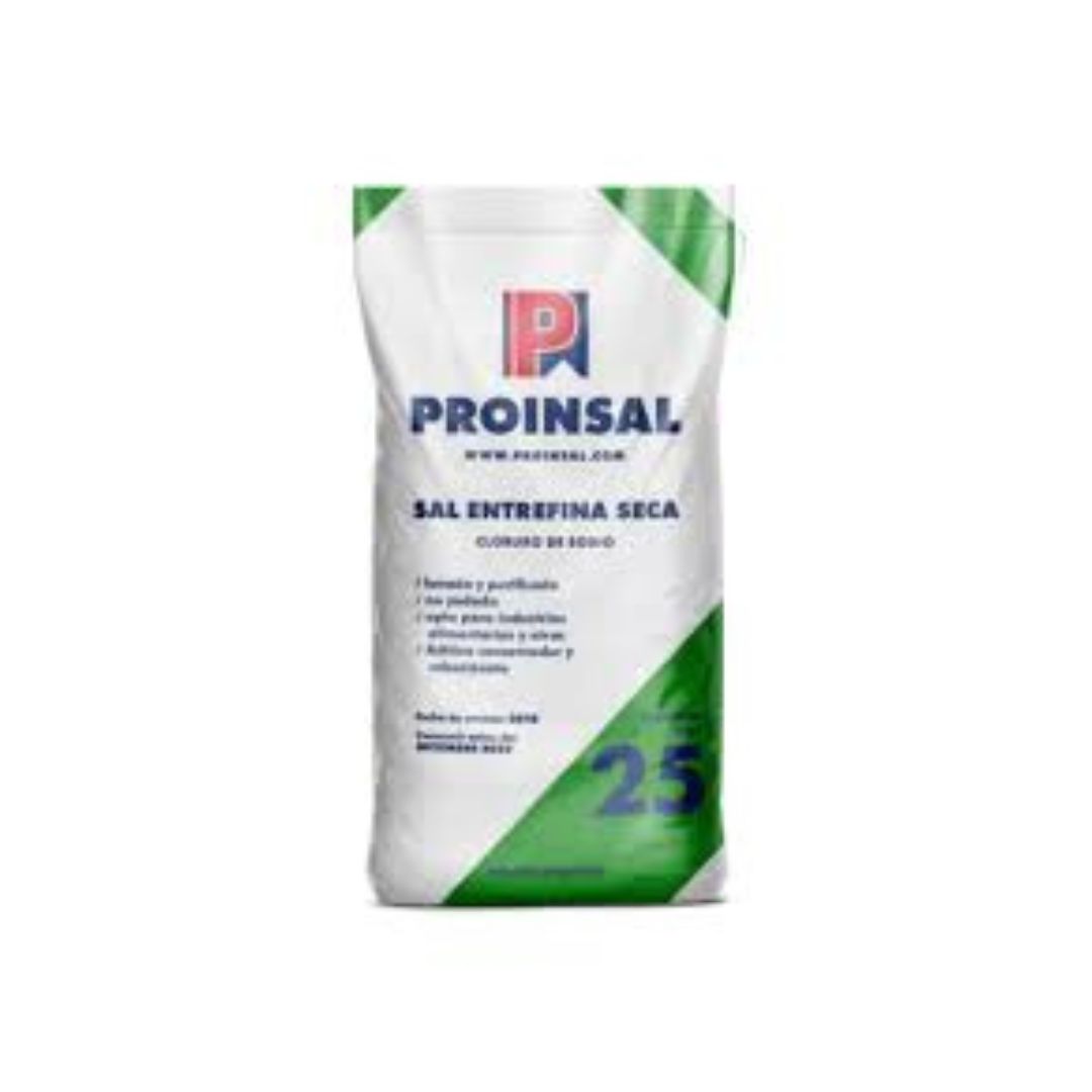 Sal entre fina Proinsal x 25 Kg.