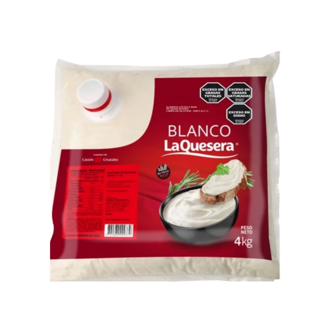 Queso crema La Quesera x 3 Kg.