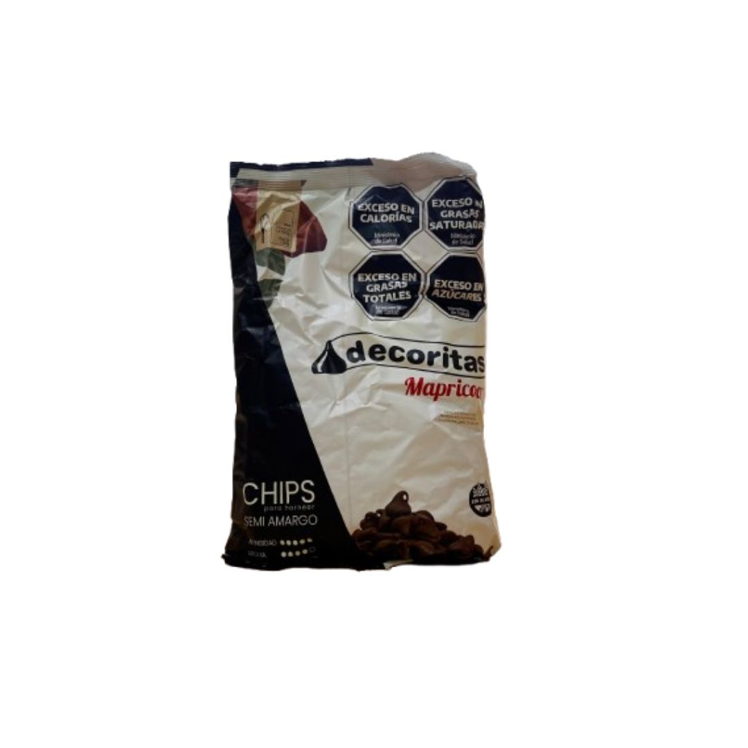 Chips de chocolate Decoritas x 500 Grs.