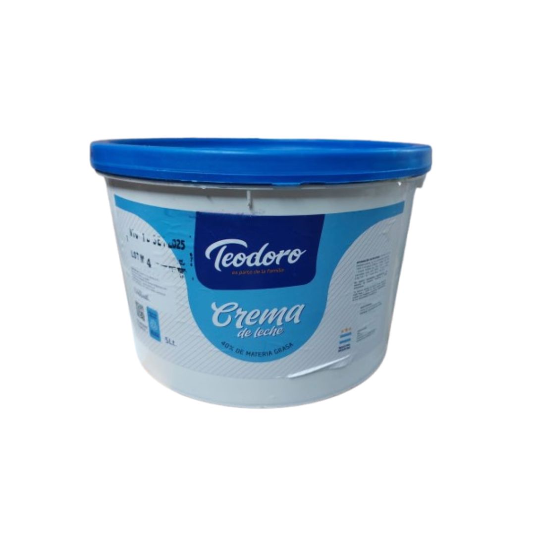 Crema de leche Teodoro x 5 Lts.