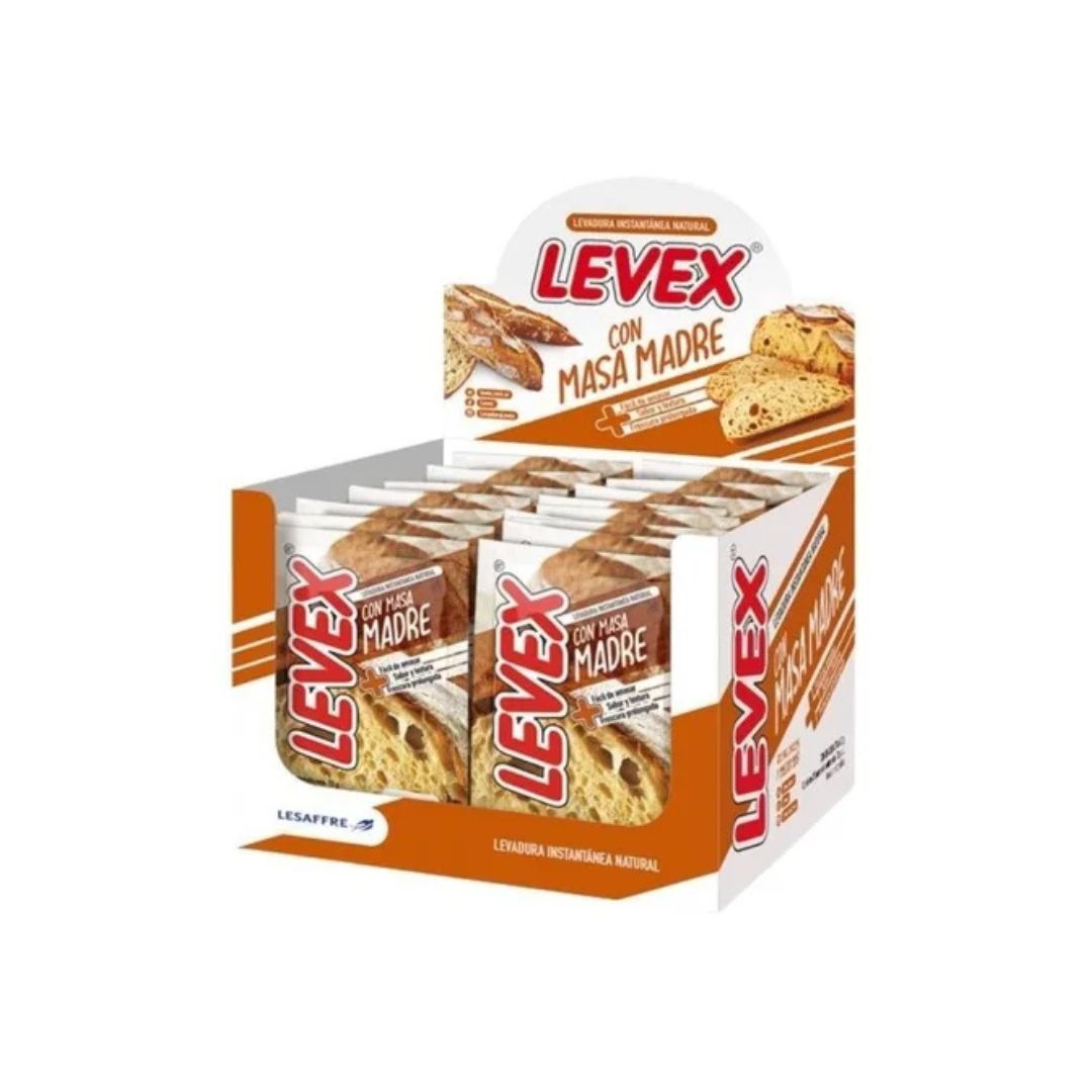 Levadura Levex con masa madre Display 25 sobres x 20 Grs.