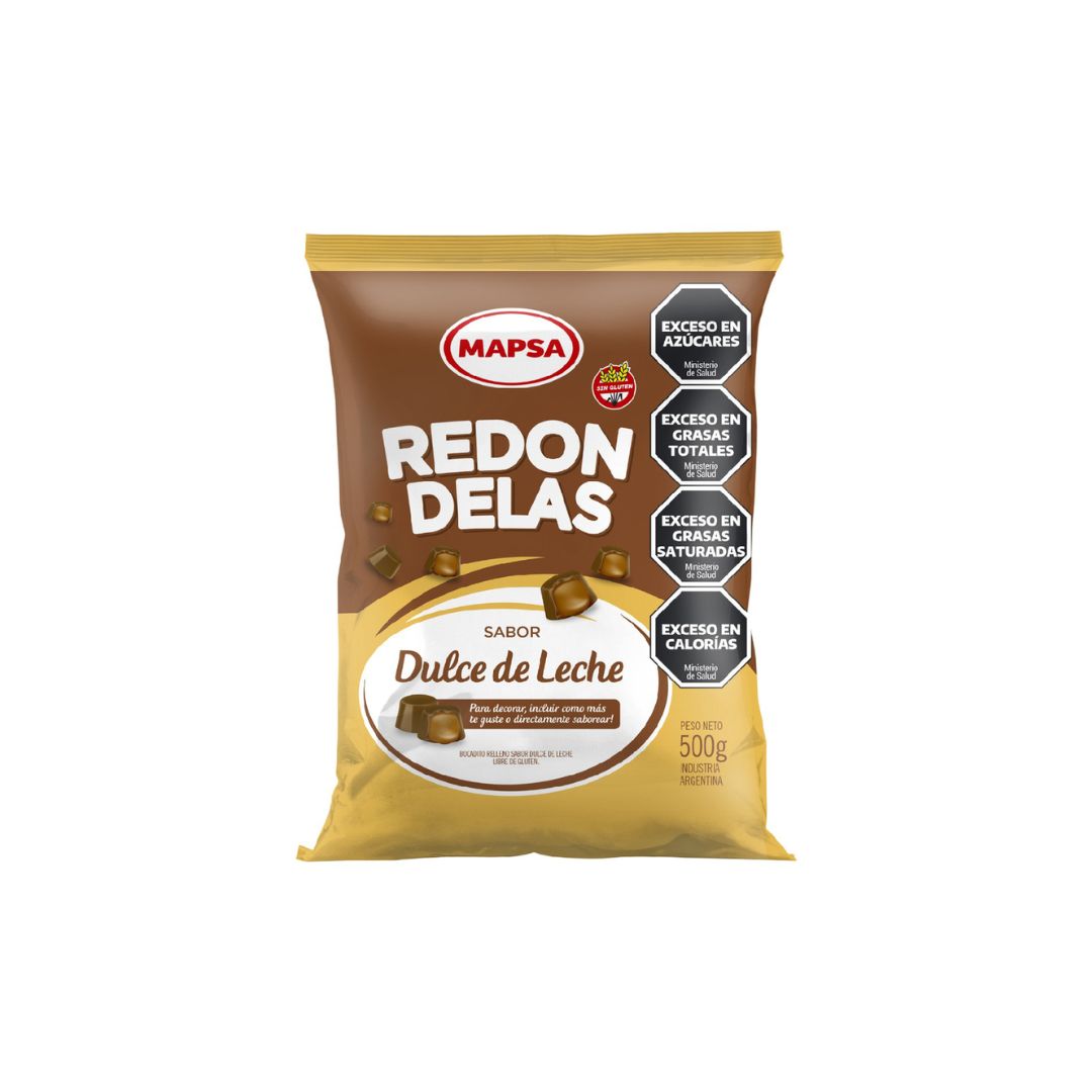 Redondelas sabor dulce de leche x 500 Grs.
