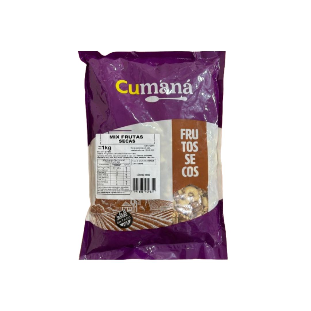 Mix frutos secos sin pasas x 1 Kg. Cumaná