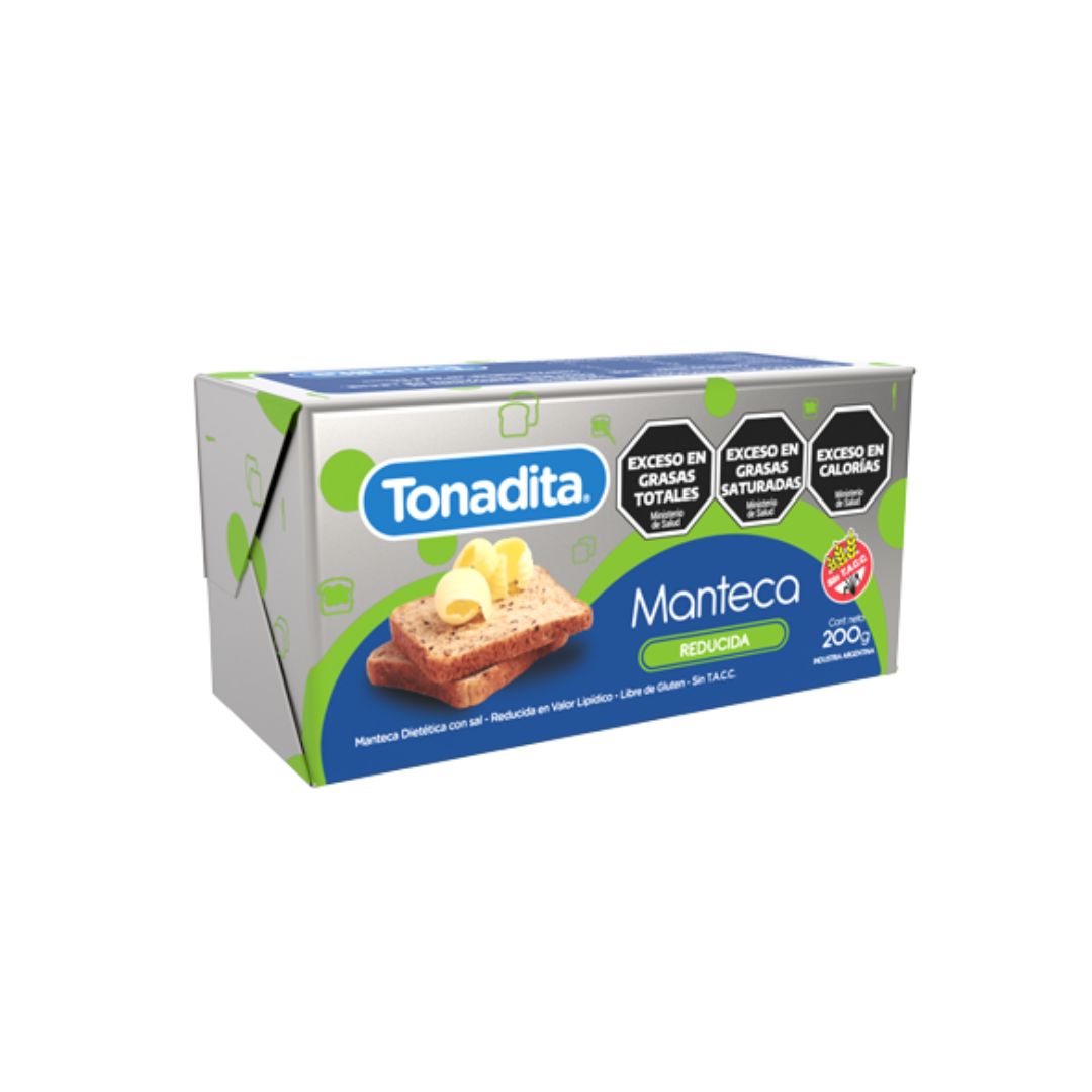 Manteca reducida Tonadita x 200 Grs.
