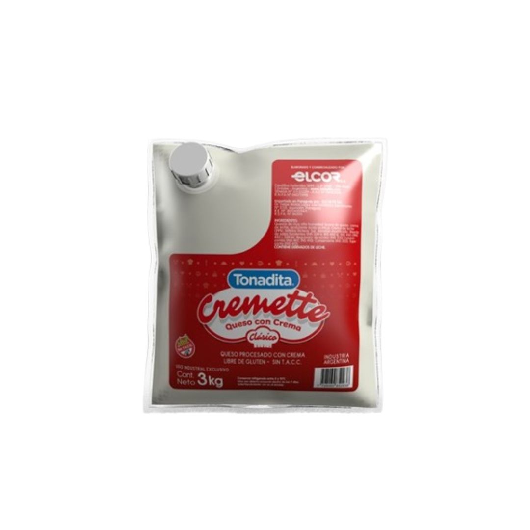 Queso crema Cremette x 3 Kg.