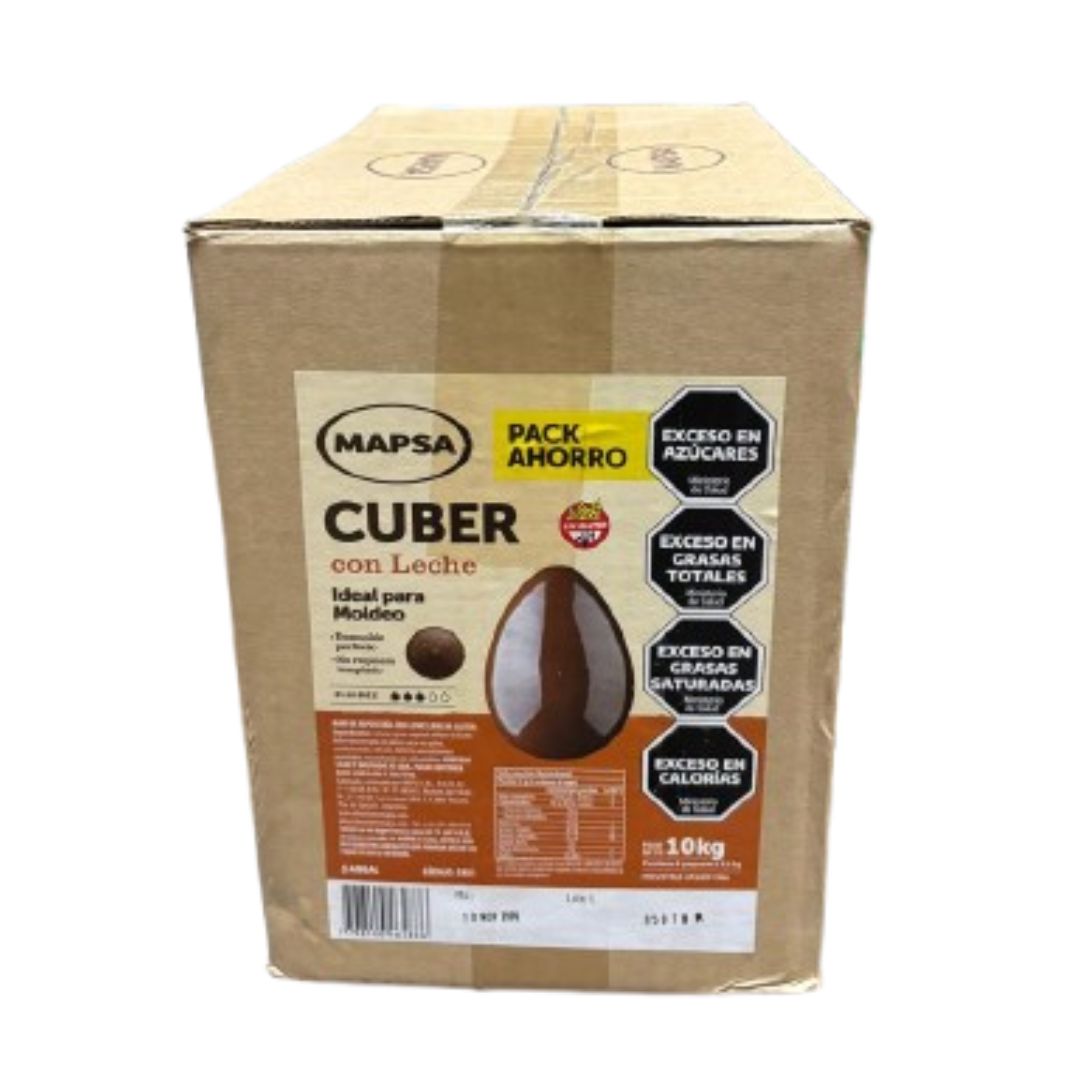 Chocolate mapsacuber con leche por 10 Kg.