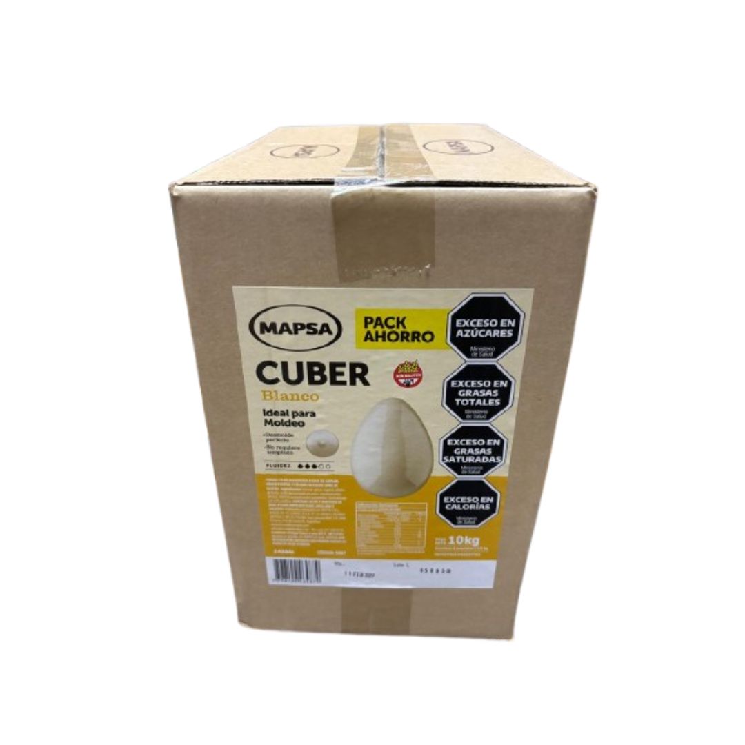 Chocolate mapsacuber blanco por 10 Kg.