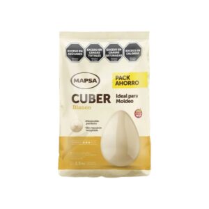 Chocolate mapsacuber blanco por 2.5 Kg.