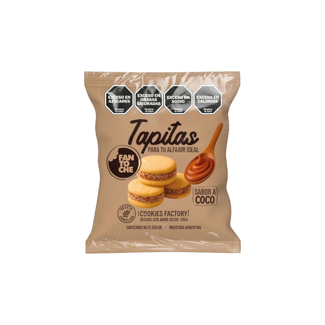 Tapita de alfajores Fantache x 350 Grs.