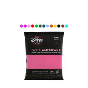 Pasta cubre torta Decor de colores x 250 Grs.