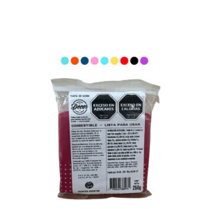 Pasta de goma color Decor x 250 Grs.